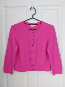 Cárdigan corto Boden 100 % cachemir rosa talla mediana - Imagen 1 de 8