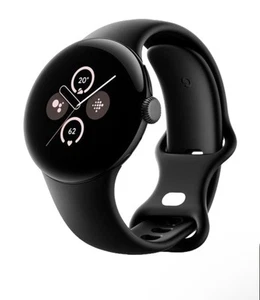 Google Pixel Watch matowy czarny stal nierdzewna, w pudełku - Zdjęcie 1 z 4