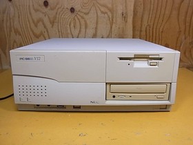 NEC PC-9821V12/S7RA CD HDD FD MSDOS 6.2 with power cord F/S 100V A/598 Japan