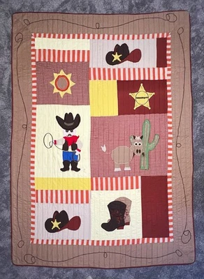 Colcha edredón vintage PEM AMERICA vaquero occidental edredón niño doble Foto 1 de 4