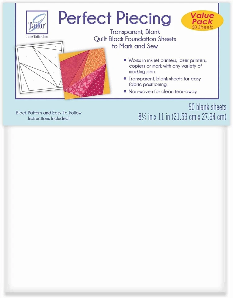 June Tailor Perfect Piecing - Paquete económico de 50 hojas  Foto 1 de 1