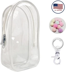 Große durchsichtige Figur Display Tasche mit Schlüsselanhänger Etui für Labubu Tragetasche - Bild 1 von 5