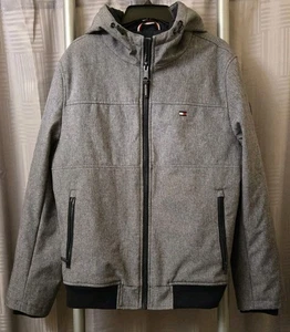 Tommy Hilfiger Softshell Hooded Heather Winter Jacket Sz Medium - Picture 1 of 13