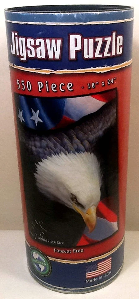 Головоломка Forever Free Bald Eagle Karen Latham 550 шт. В КАНИСТРЕ 18X24 Serendipity - Изображение 1 из 1