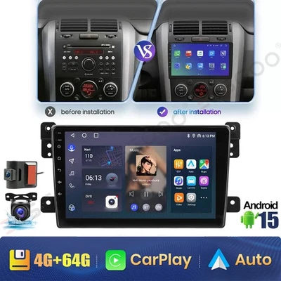 4+64G DVR+ Android15 Car Stereo Carplay FM+CAM For Suzuki Grand Vitara 2005-2015 - Изображение 1 из 4