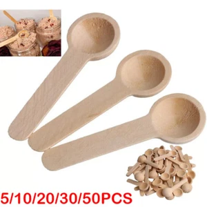 5-50 Stück Mini Holzlöffel Küche Gewürzlöffel klein kurz Gewürzlöffel Set - Bild 1 von 26
