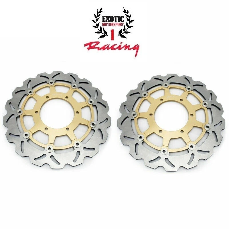 2 rotores de disco de freno delanteros para Suzuki GSXR1000R 2017-2025 GSXR 1000R ABS dorado Foto 1 de 4