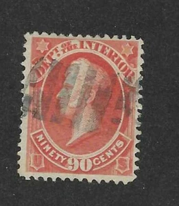 USA Scott # O24 90c Dept Interior Official Stamp Cat $50 - Picture 1 of 3