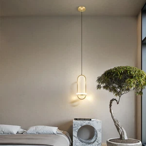 LED Pendant Light Office Ceiling Lights Bedroom Lamp Gold Bar Pendant Lighting - Picture 1 of 11