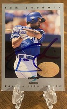 Tom Goodwin Signed 1997 Score Premium Stock Kansas City Royals Autograph Card