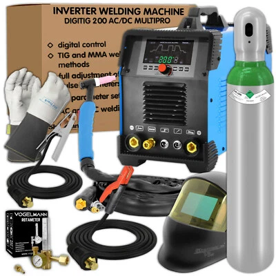Sherman DIGITIG MULTIPRO AC/DC Schweißgerät IGBT 200amp 230V WIG - set nr.3 - Bild 1 von 4