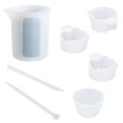 Card Slot Dispensing Cup Stirrer Stirring Rods Resin Measuring Cups Mixing Cup