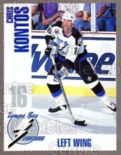 1992-93 Tampa Bay Lightning Sheraton Inn #8 Chris Kontos