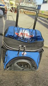 NFL Network Football 24.7 Travel Rolling Cooler With Radio - Pre Owned