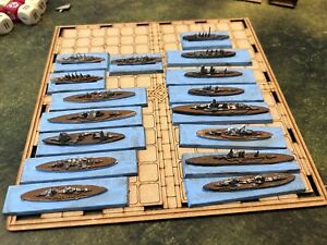 WW1 Metal SHIPS X 16 PAINTED Plus Bags Of Smaller Ships