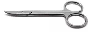 3× Dental Curved Crown Scissors 4.5" Wire Cutting Orthodontics Instruments - Picture 1 of 3