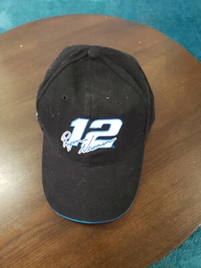 Ryan Newman #12 Hat Cap Snapback Adjustable Nascar Racing Mens Black Gillette - Picture 1 of 8