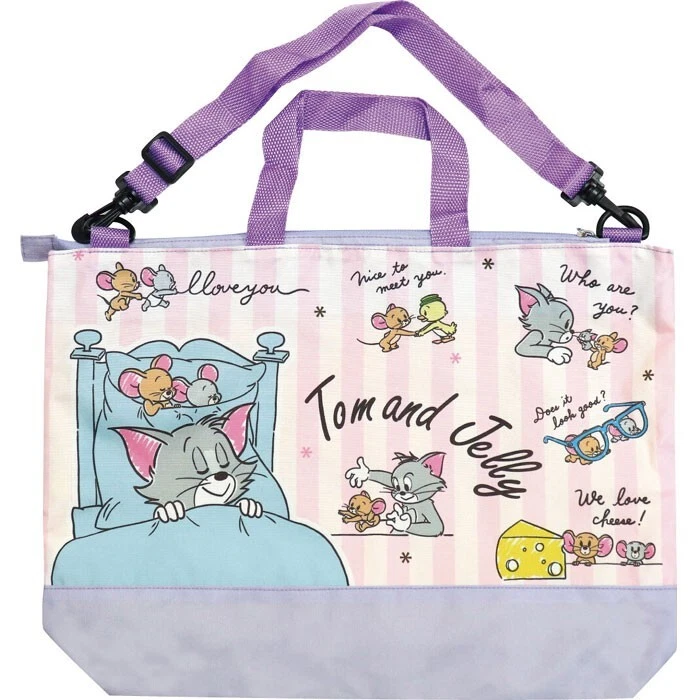Bolso de Mano con Cremallera 2WAY Tom y Jerry Pastel Bolso de Hombro Nuevo de Japón Foto 1 de 1