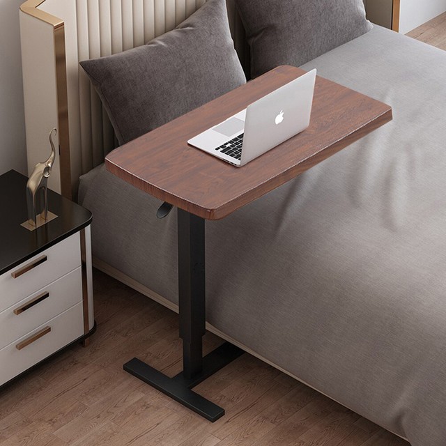 Mesa C de altura ajustable con ruedas, mesa auxiliar para sofá, mesa para  laptop, mesa auxiliar de cama rodante, mesa de noche móvil, mesa de