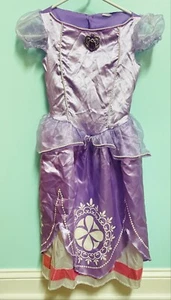 Disney Junior SOPHIA THE FIRST Purple HALLOWEEN Costume Dress Girl 5-6 Nightgown - Picture 1 of 12