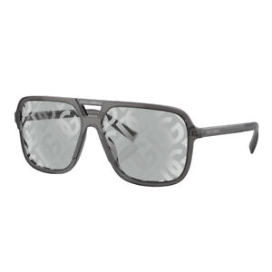 Dolce & Gabbana DG 4354 3160AL Grey Plastic Square Sunglasses Grey Mirror Lens