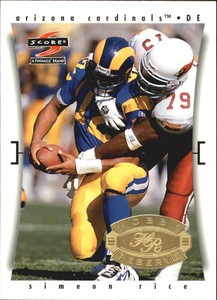 1997 Score Hobby Reserve Arizona Cardinals Football Card #215 Simeon Rice