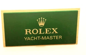 Mini placa de latón verde Rolex Yacht Master genuina - Imagen 1 de 1