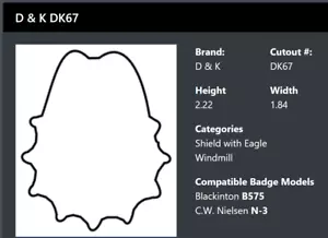 D&K 311D Dienst versenktes Abzeichen & Ausweis Geldbörse Leder DK67 SCHILD/ADLER WINDMÜHLE B575 - Bild 1 von 2