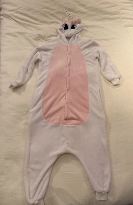 Mono Unicornio Botón Fantasía Animal Acogedor Vestido Halloween Niño Disfraz - S Foto 1 de 3