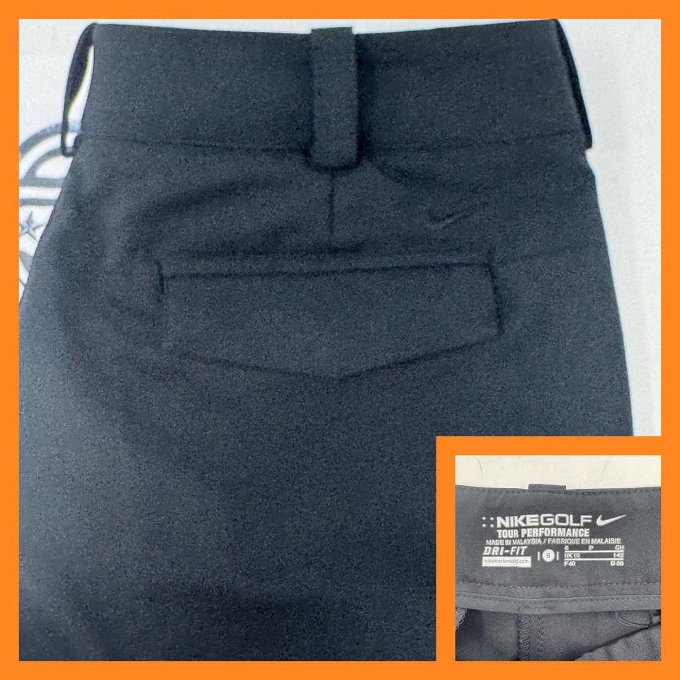 Pantalones de vestir recortados negros para mujer Nike Golf Tour Performance Dri-FIT Foto 1 de 4