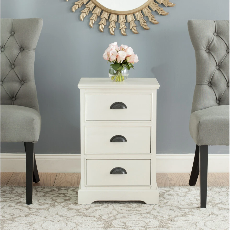 Safavieh Griffin Side Table in White AMH5717C