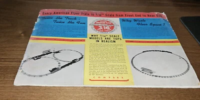 Catálogo de modelismo ferroviario American Flyer de Gilbert de los años 50 Foto 1 de 4