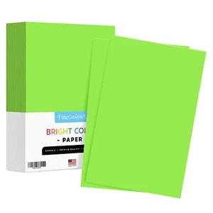 11 x 17" Neon Green Bright Colored Paper - Regular 24lb Paper - 500 Sheets - Picture 1 of 1