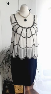 KLEID extravagant für besondere Anlässe in Größe M, schwarz-weiß - Bild 1 von 7