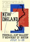 2224.Federal Art in New England WPA Decoration POSTER.Home Graphic Design.