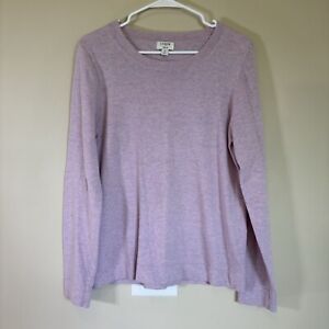 J.Crew Factory Bright Lavender Teddie Cotton Wool Blend Sweater Sz Medium