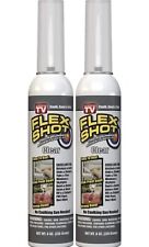 Flex Shot Rubber Adhesive Sealant Caulk, 8-oz, Clear (2 Pack)