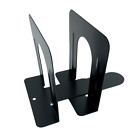 Huron Pair of 5" Bookends w/ Nonskid Base Black HASZ0038
