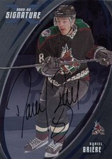 2002-03 ITG Be A Player Series Signature Auto #089 - DANIEL BRIERE