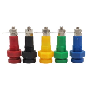 5PCS 3mm Banana Plug Panel Socket Jack 19A Power Test Plug Connector Copper - Imagen 1 de 6