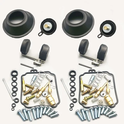 PARA YAMAHA XVS650 1998-2015 V-STAR XVS 650 Kit Reparación Carburador Diafragma Flotador Foto 1 de 4