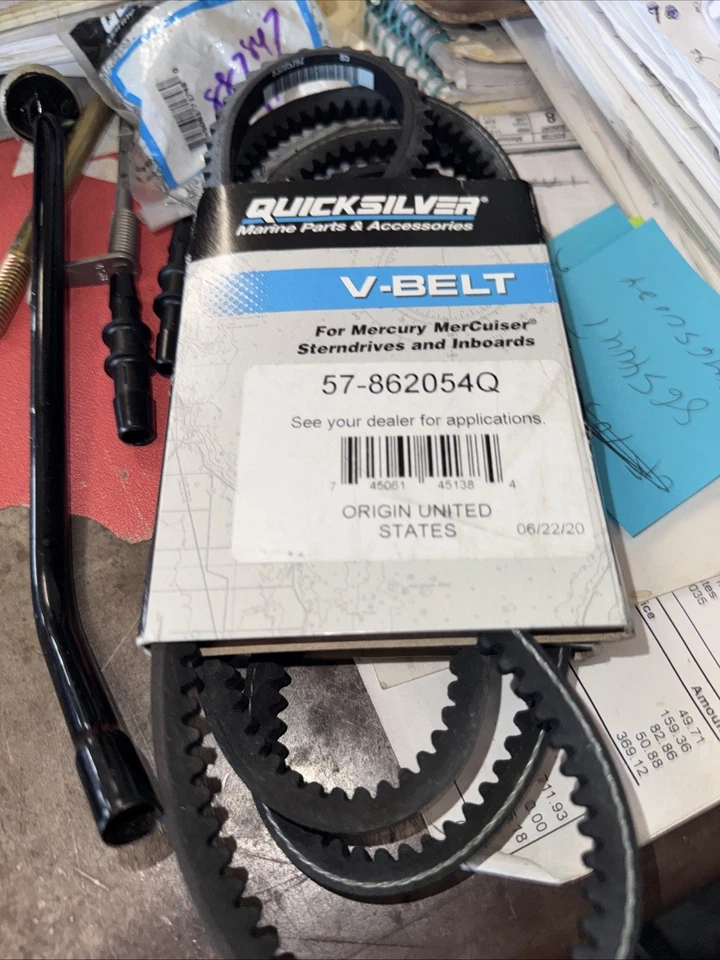 Cinturón ranura en V para Mercury Mercruiser Quicksilver número de pieza 57-862054Q Foto 1 de 1