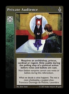 Private Audience - Action Modifier - Vampire VTES - Imagen 1 de 9