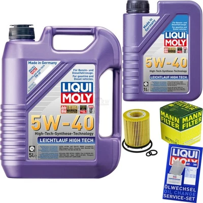 INSPEKTIONSKIT FILTER LIQUI MOLY ÖL 6L 5W-40 für Mercedes-Benz A-Klasse W176 - Bild 1 von 4