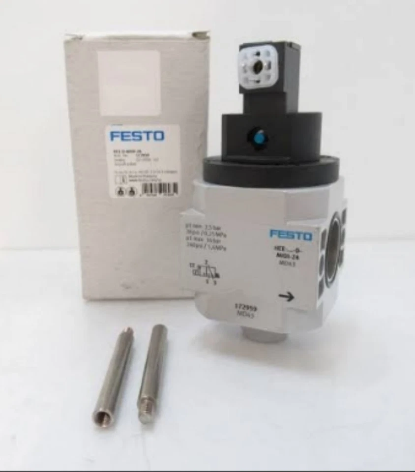 *Nuevo* Válvula de encendido/apagado Festo HEE-D-MIDI-24 172959. Ubicación USA.  Foto 1 de 1