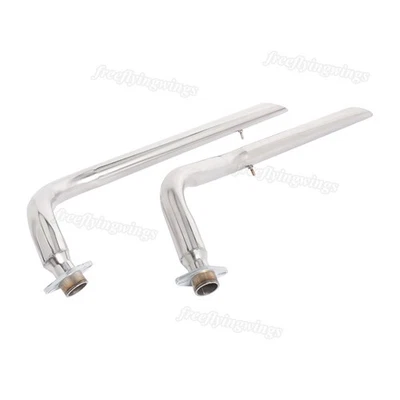 Tubos de sistema de escape escalonados deflectores negros para Honda Shadow VT750 Shortshots Foto 1 de 4