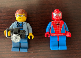 Lego Spider-Man (Silver Webbing) & Peter Parker (2003) from 4851 - Tobey Maguire