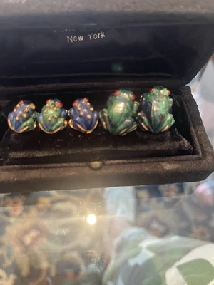 David Webb Conjunto de Vestir Azurmalaquita y Rubí Hombre’s Foto 1 de 4