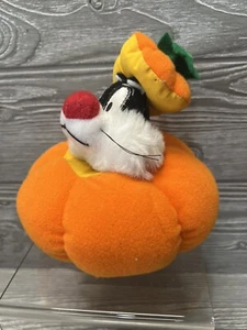 Vintage 1997 Ace Looney Tunes Sylvester Katze Plüsch in Kürbis 6 Zoll Halloween 5 Zoll - Bild 1 von 7