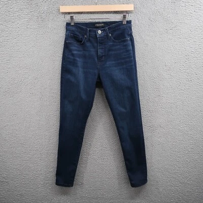 Pantalones de mezclilla Banana Republic para mujer 26 tiro alto ajustados azules 25x26 Foto 1 de 4